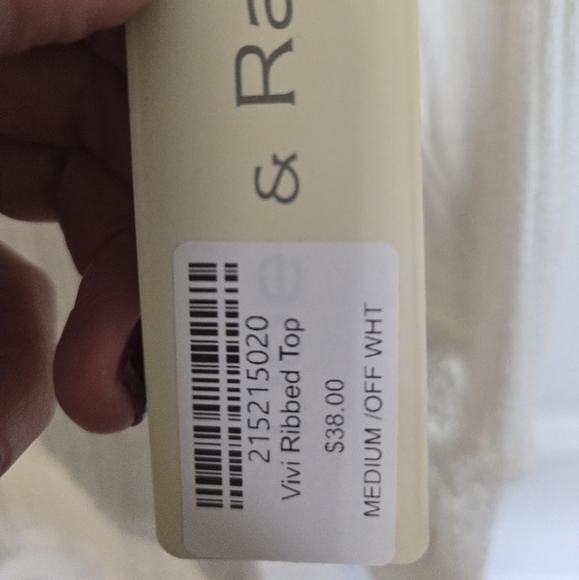 NWT Doe & Rae off white vivi top - Picture 3 of 6